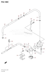 DF175TG From 17502F-410001 (E01 E40)  2014 drawing FUEL PUMP (DF150TG:E01)