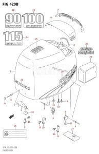 DF115Z From 11502Z-110001 (E01)  2011 drawing ENGINE COVER (K3,K4,K5,K6,K7,K8,K9)