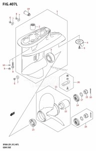 DF60A From 06002F-310001 (E01 E40)  2013 drawing GEAR CASE (DF60ATH:E01)