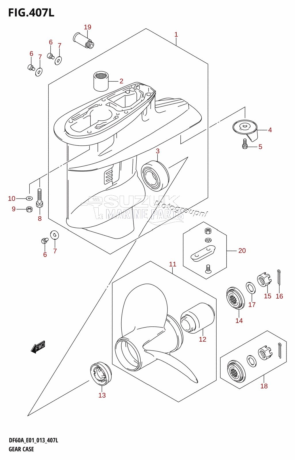 GEAR CASE (DF60ATH:E01)