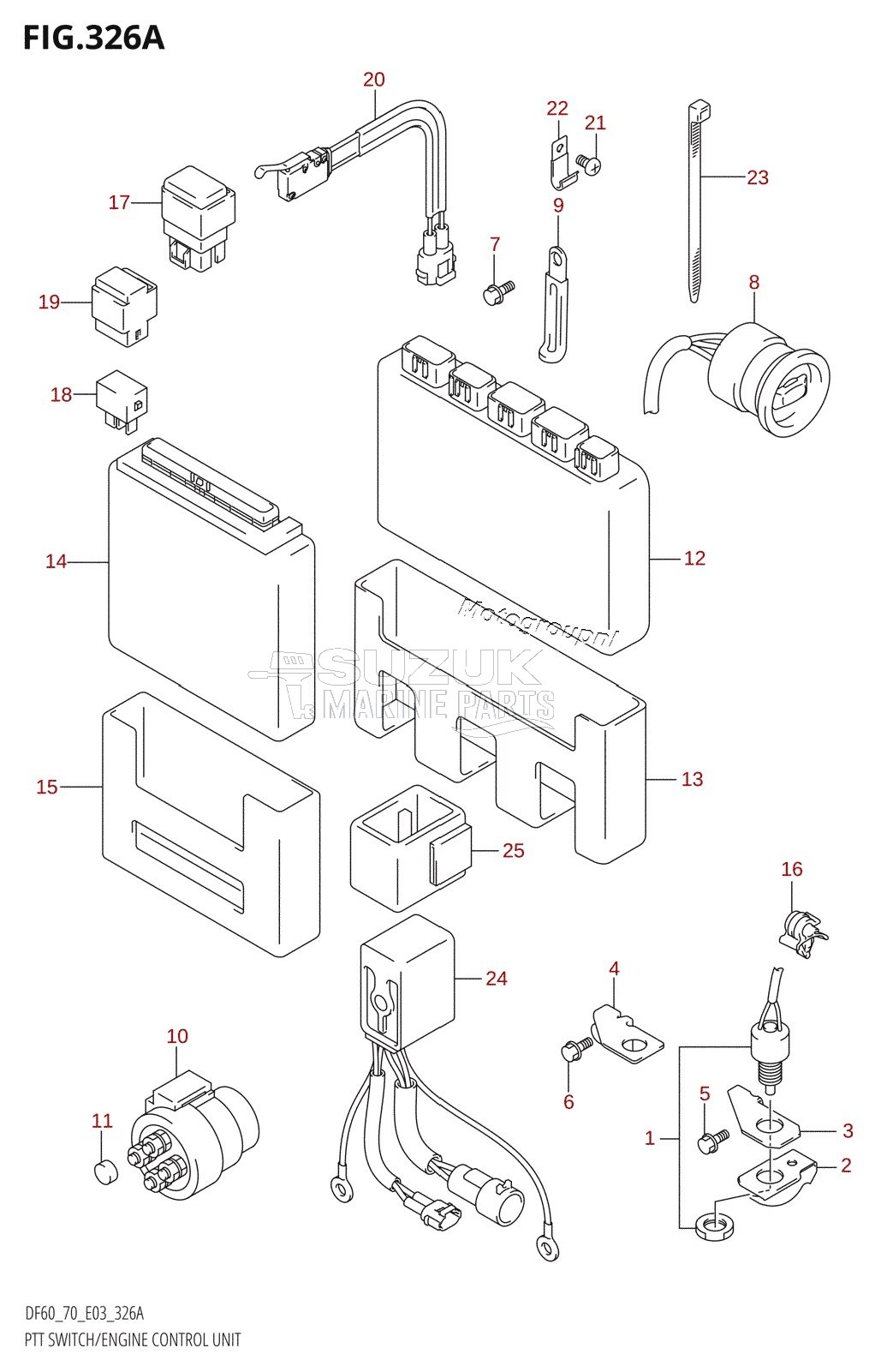 PTT SWITCH /​ ENGINE CONTROL UNIT