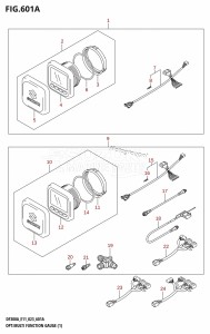 DF300A From 30002P-040001 (E01 E03 E40)  2020 drawing OPT:MULTI FUNCTION GAUGE (1) (020,021)