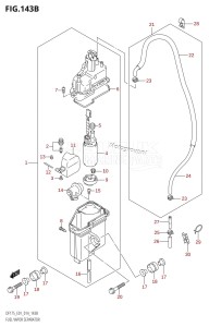 DF175Z From 17502Z-410001 (E01 E40)  2014 drawing FUEL VAPOR SEPARATOR (DF150T:E40)