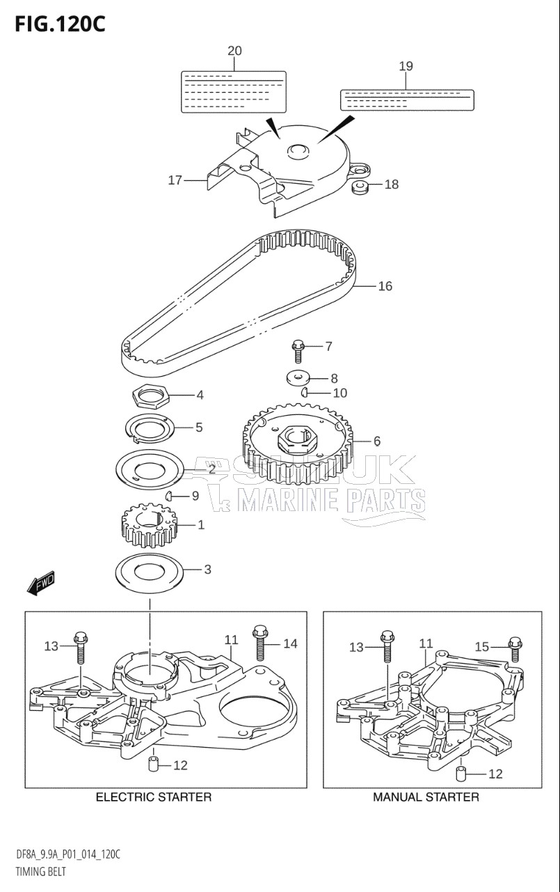 TIMING BELT (DF9.9A:P01)