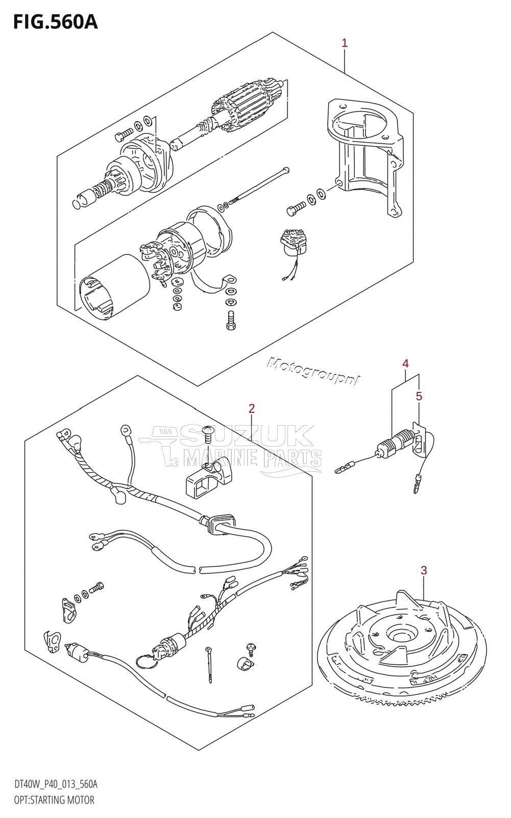 OPT:STARTING MOTOR (DT40W:P40)