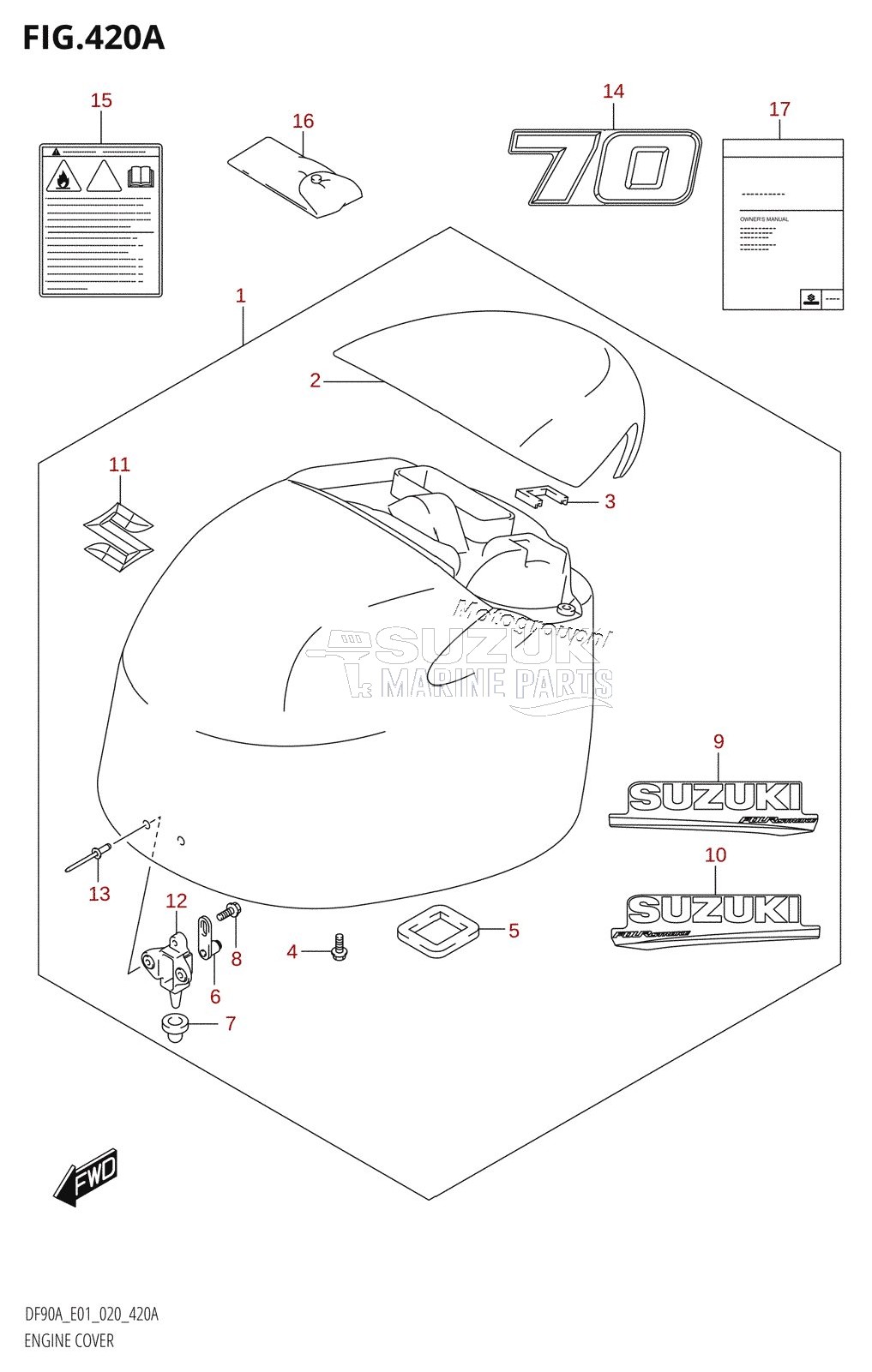 ENGINE COVER (DF70A:E01)