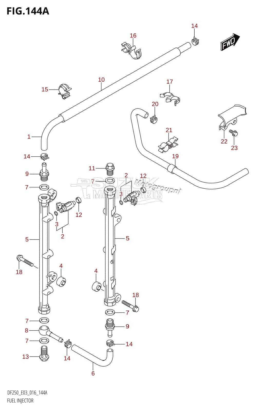 FUEL INJECTOR (DF200T:E03)