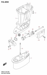 DF50AVT From 05004F-440001 (E03)  2024 drawing DRIVE SHAFT HOUSING (DF60A:E11)