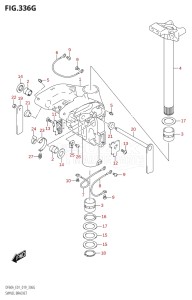 06002F-910001 (2019) 60hp E01-Gen. Export 1 (DF60AQH  DF60AT  DF60ATH) DF60A drawing SWIVEL BRACKET (DF60ATH:E01,DF60ATH:E40)