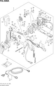 03003F-040001 (2020) 30hp P01 P40-Gen. Export 1 (DF30A  DF30AQ  DF30AR  DF30AT  DF30ATH) DF30A drawing OPT:REMOTE CONTROL ((DF25A,DF30A,DF30AQ):(020,021))