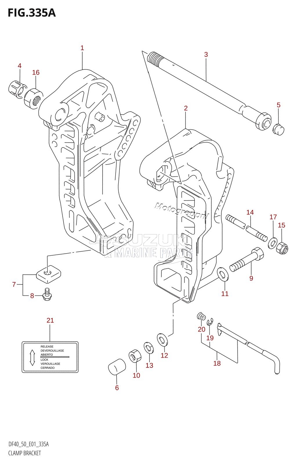 CLAMP BRACKET (X,Y)