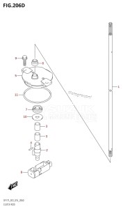 DF175Z From 17502Z-610001 (E03)  2016 drawing CLUTCH ROD (DF150ZG:E03)