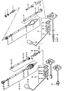 DT50M From 5002-100001 ()  1988 drawing FUEL GAUGE /​ HOSE