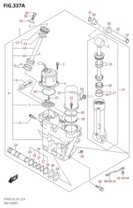 DF200Z From 20002Z-810001 (E03)  2018 drawing TRIM CYLINDER (X-TRANSOM,XX-TRANSOM)