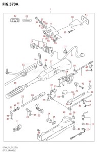 DF70A From 07003F-210001 (E03)  2012 drawing OPT:TILLER HANDLE