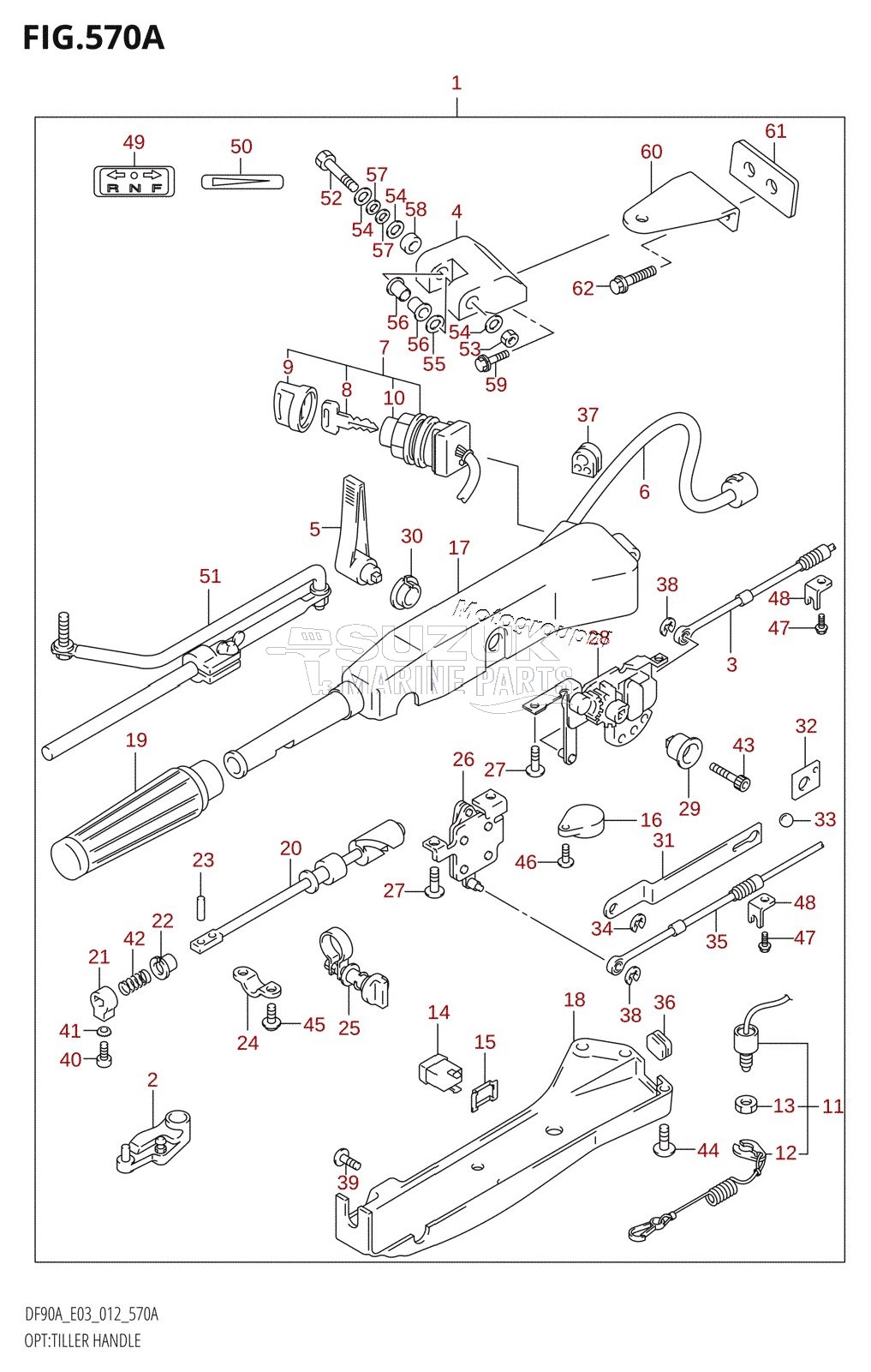 OPT:TILLER HANDLE