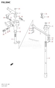 DF90 From 09001F-151001 (E01)  2001 drawing CLUTCH SHAFT (K6,K7,K8,K9,K10,011)