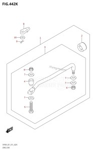 DF70A From 07003F-510001 (E01 E40)  2015 drawing DRAG LINK (DF90ATH:E40)