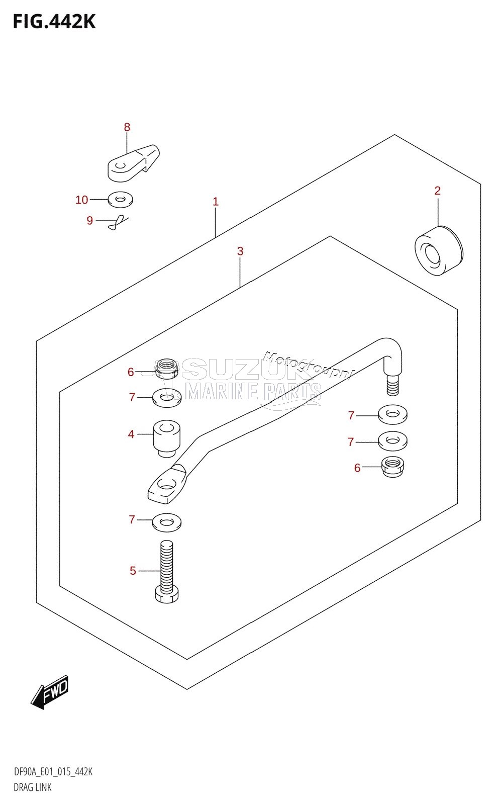 DRAG LINK (DF90ATH:E40)