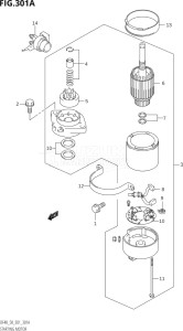 04002F-10001 (2010) 40hp E01-Gen. Export 1 (DF40QHK10  DF40TK10) DF40 drawing STARTING MOTOR (X,Y)