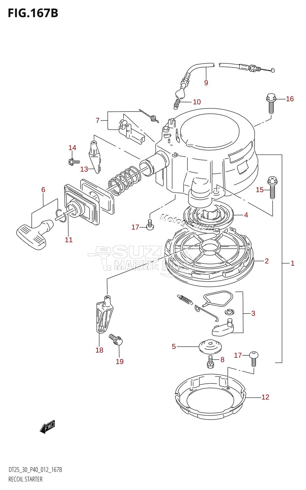 RECOIL STARTER (DT30:P40)