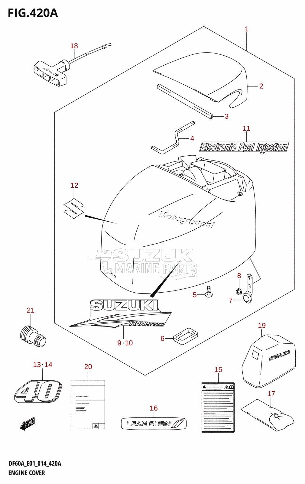 ENGINE COVER (DF40A:E01)