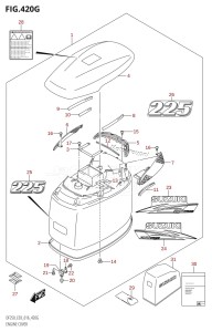 DF200 From 20002F-610001 (E03)  2016 drawing ENGINE COVER (DF225Z:E03)