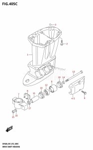 DF40A From 04003F-210001 (E01)  2012 drawing DRIVE SHAFT HOUSING (DF40AST:E34)