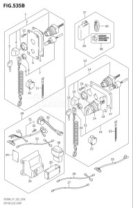 15003F-240001 (2022) 150hp E11 E03 E11 E40-Gen. Export 1 U.S.A Costa Rica (DF150AS    DF150AT   DF150AT) DF150A drawing OPT:KEY LESS START (022:(E03,E11))