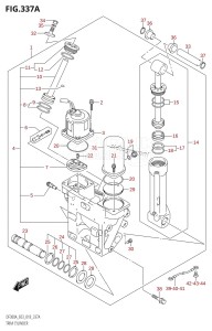 DF250A From 25003P-810001 (E03)  2018 drawing TRIM CYLINDER (X-TRANSOM,XX-TRANSOM)