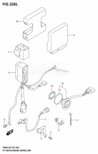 DF40A From 04003F-510001 (E01 E13)  2015 drawing PTT SWITCH /​ ENGINE CONTROL UNIT (DF60ATH:E01)