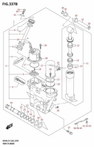 DF200Z From 20002Z-140001 (E01 E40)  2021 drawing TRIM CYLINDER (X-TRANSOM,XX-TRANSOM)