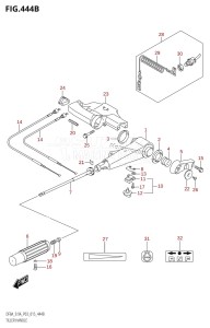 DF9.9A From 00994F-510001 (P03)  2015 drawing TILLER HANDLE (DF9.9A:P03)