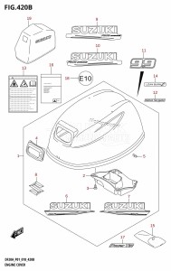 DF20A From 02002F-810001 (P01 P40)  2018 drawing ENGINE COVER (DF9.9BT,DF9.9BTH)