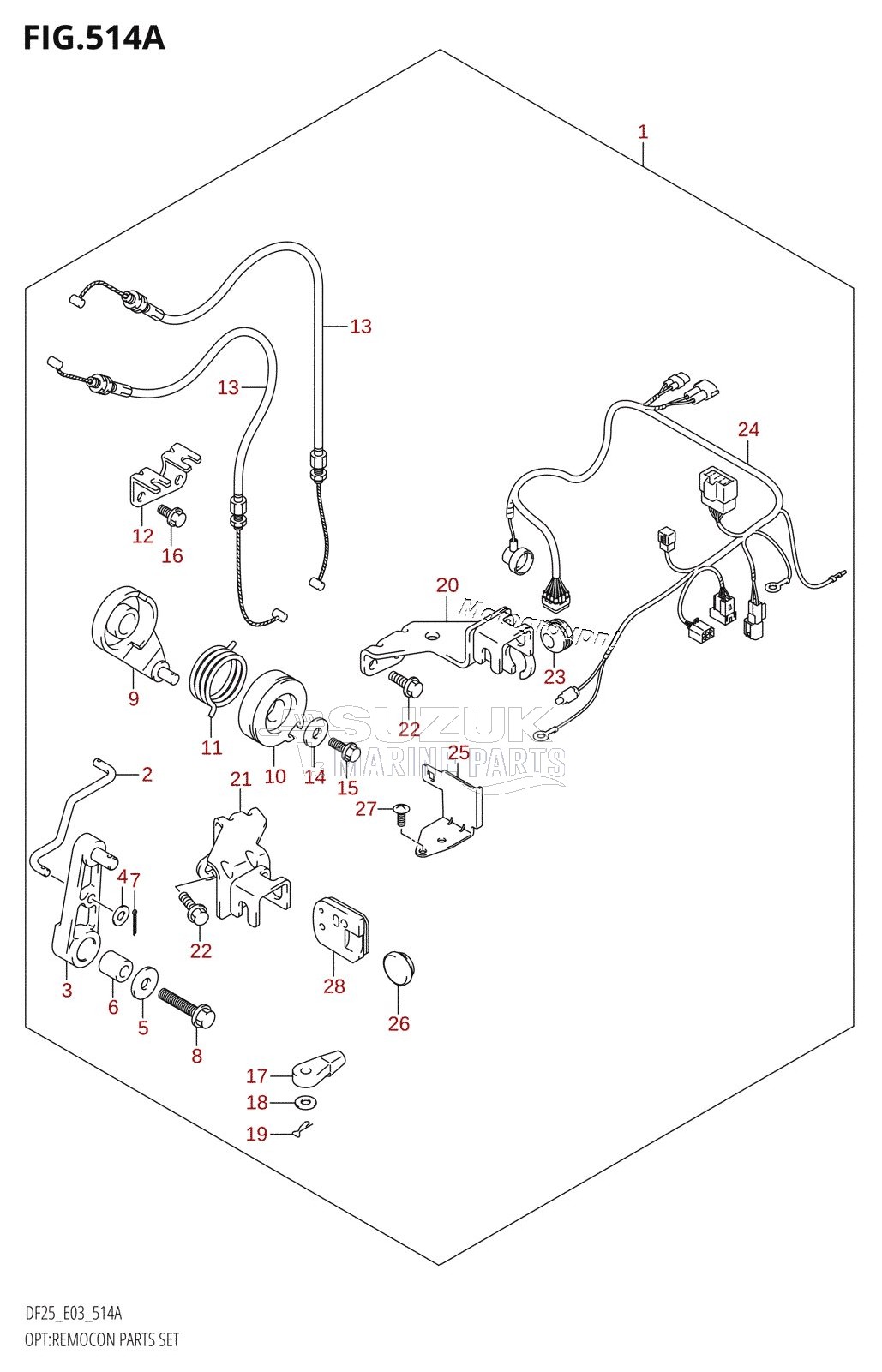 OPT:REMOCON PARTS SET