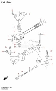 DF200AZ From 20003Z-710001 (E03)  2017 drawing THROTTLE ROD