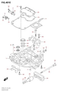 08002F-610001 (2016) 80hp E01 E40-Gen. Export 1 - Costa Rica (DF80A) DF80A drawing ENGINE HOLDER (DF80A:E01)