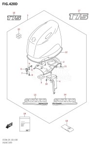 DF150A From 15003F-040001 (E01 E40)  2020 drawing ENGINE COVER (DF175AT:E40,DF175AZ:E40)