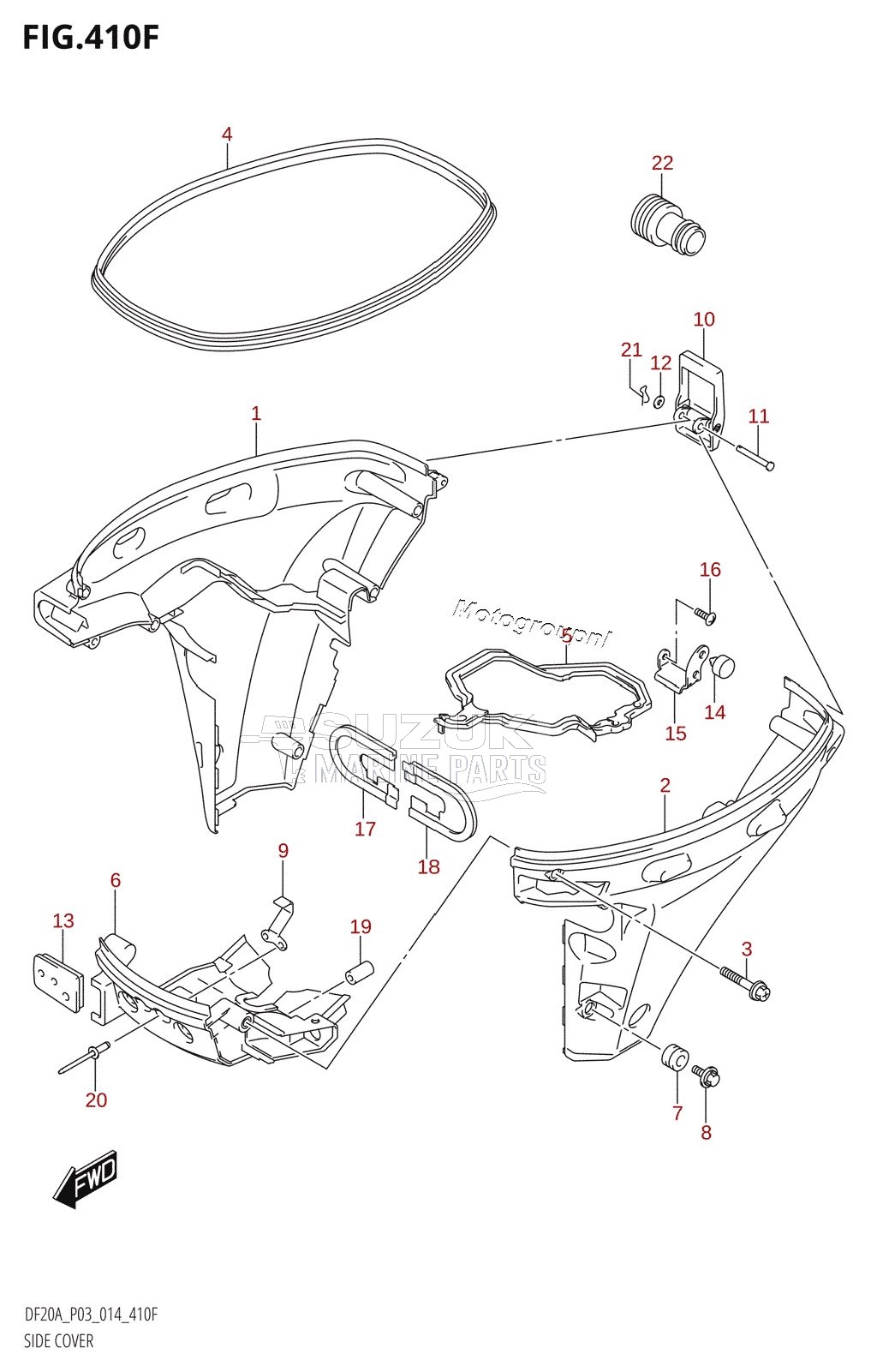 SIDE COVER (DF15AR:P03)