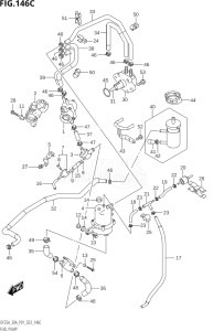 03003F-040001 (2020) 30hp P01 P40-Gen. Export 1 (DF30A  DF30AQ  DF30AR  DF30AT  DF30ATH) DF30A drawing FUEL PUMP ((022,023):P01)