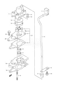 Outboard DF 6 drawing Water Pump