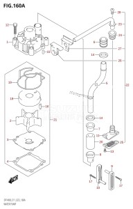 DF140BZ From 14005Z-340001 (E11 E40)  2023 drawing WATER PUMP (E11)