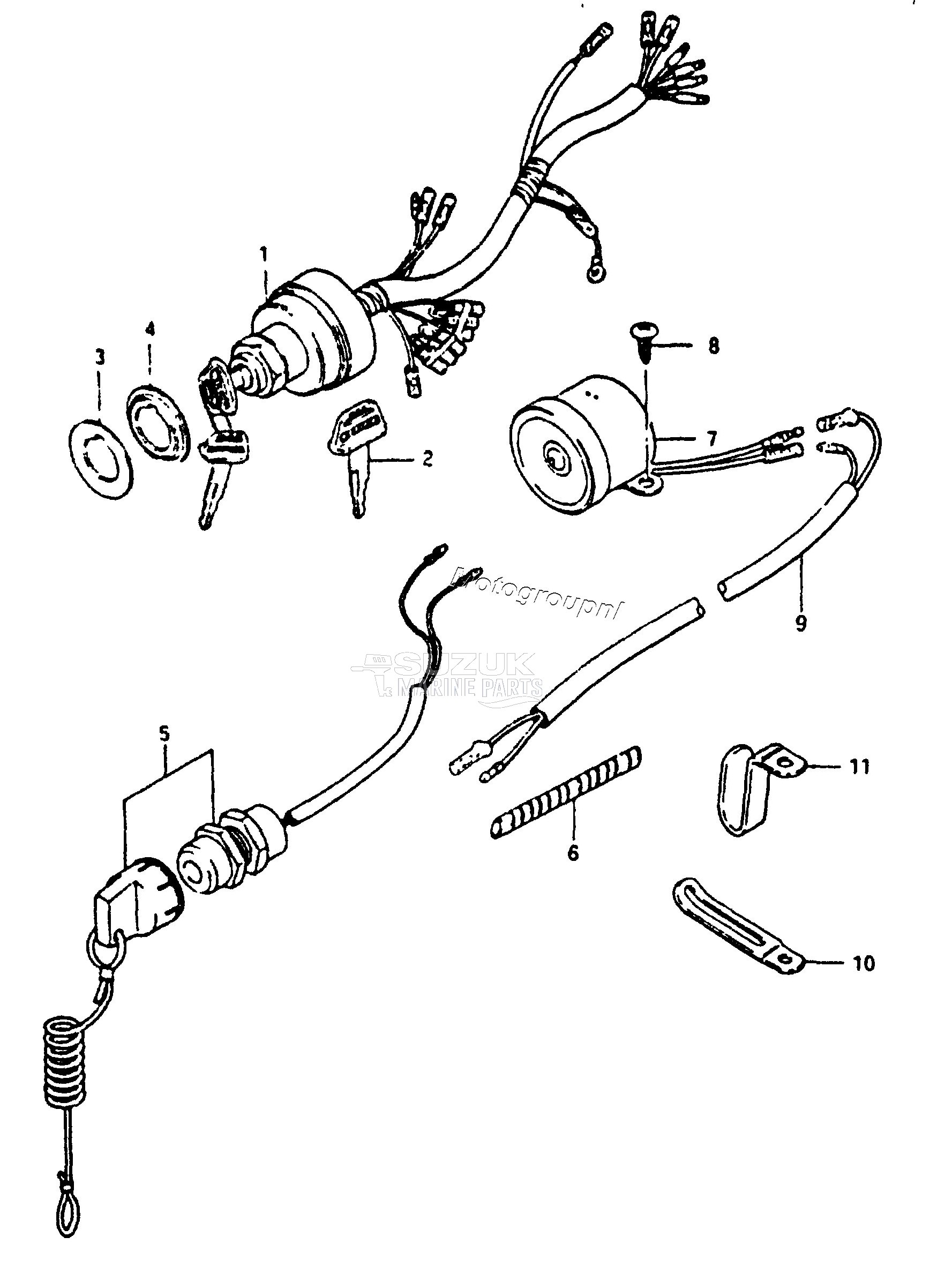 IGNITION SWITCH (DT50KH VF /​ VG /​ VH E13)