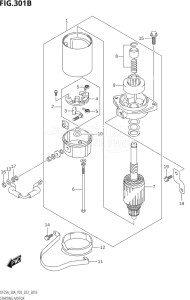 03003F-240001 (2022) 30hp P03-U.S.A (DF30AT    DF30ATH) DF30A drawing STARTING MOTOR (DF25AT,DF30AT)