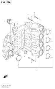 14005F-340001 (2023) 140hp E11 E40-Gen. Export 1-and 2 (DF140BT    DF140BZ) DF140BT drawing INTAKE MANIFOLD