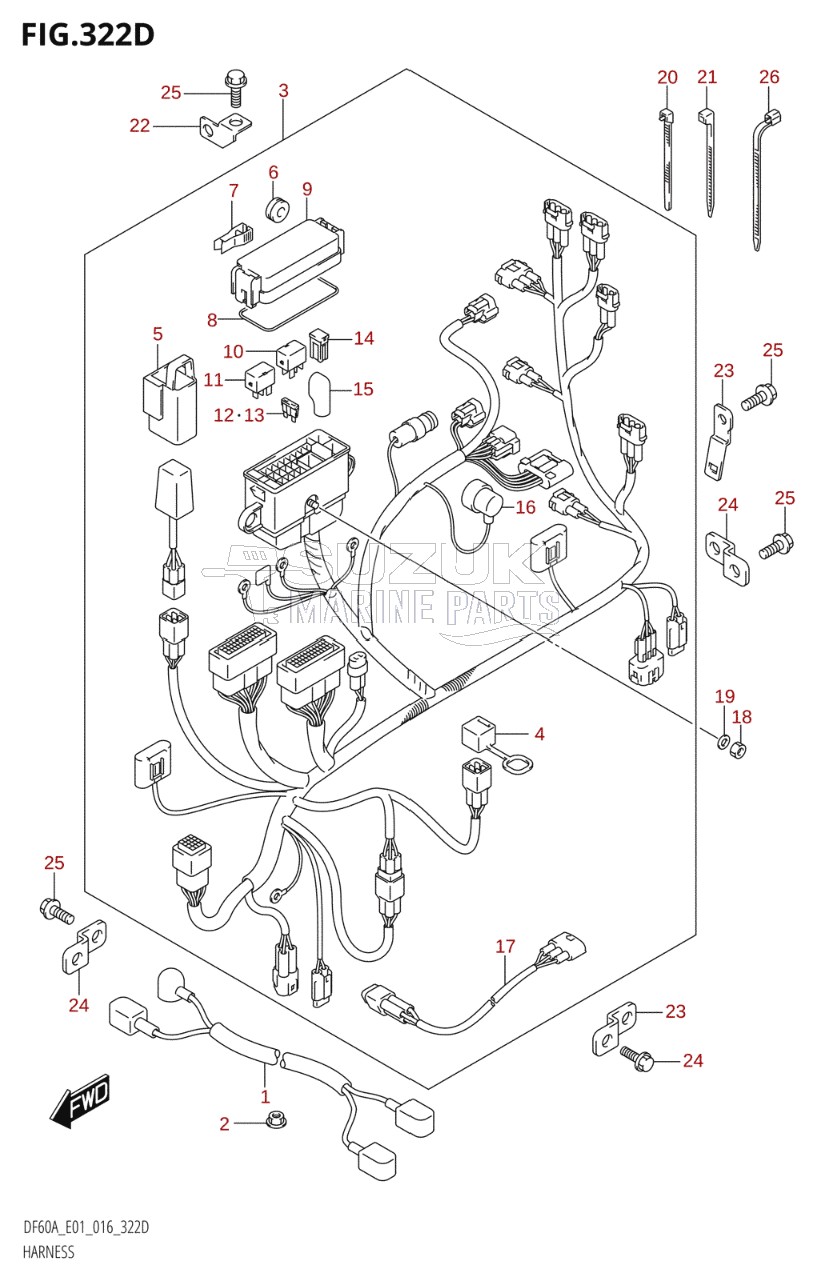 HARNESS (DF40AST:E34)