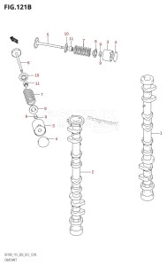 DF115T From 11502F-210001 (E03)  2012 drawing CAMSHAFT (DF115T:E03)