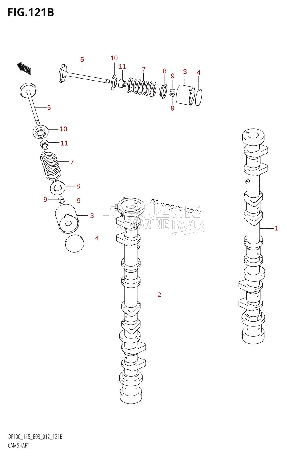 CAMSHAFT (DF115T:E03)