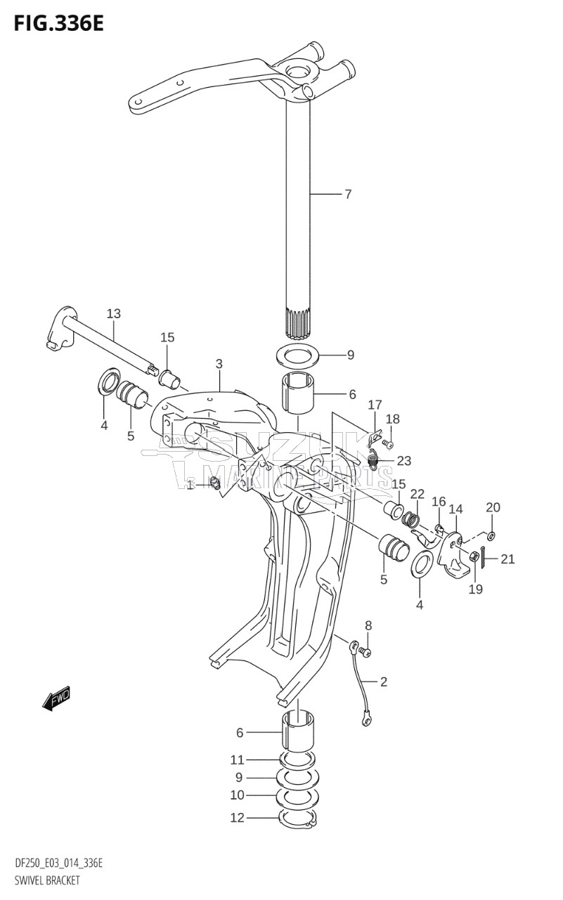 SWIVEL BRACKET (DF250T:E03)