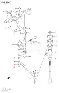 DF225Z From 22503Z-310001 (E01 E40)  2013 drawing CLUTCH SHAFT (DF200Z:E40)